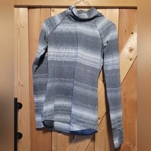 MarmotGray Striped Long Sleeve Top Baselayer